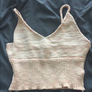 Sorbet colored sweater crop top #FN
